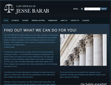 Tablet Screenshot of lawofficesofjessebarab.com